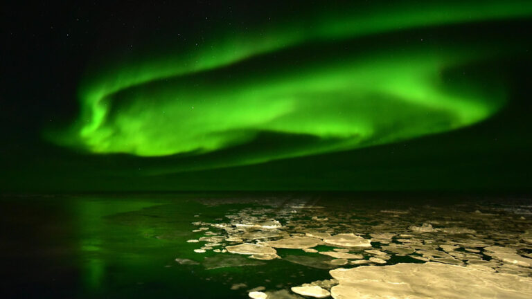 Hermosas postales: así se vieron las auroras australes en la Antártida