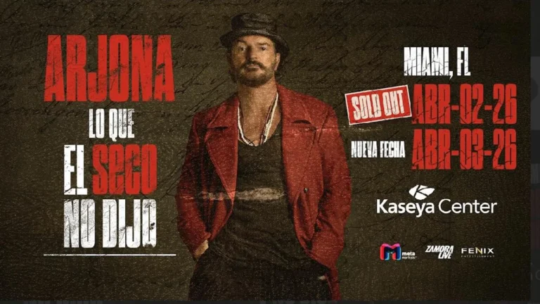 Ricardo Arjona hizo sold out en Miami y agregó nueva fecha a pedido del público