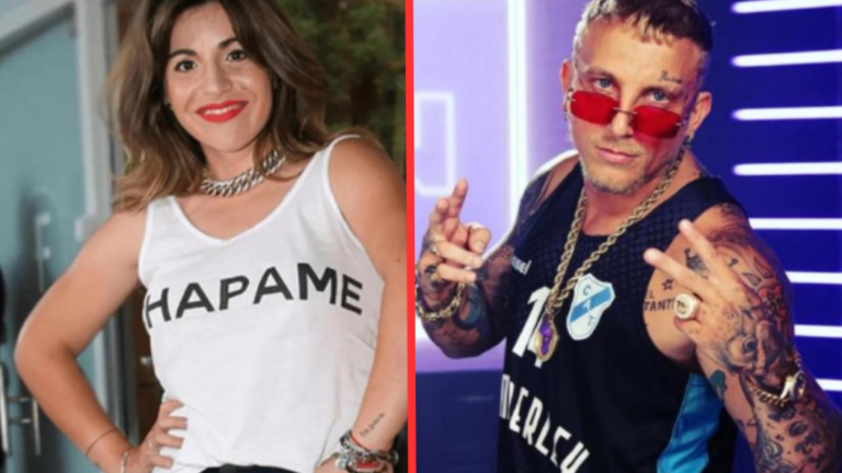 Gianinna Maradona y «El Polaco» a los besos en el Tropitango