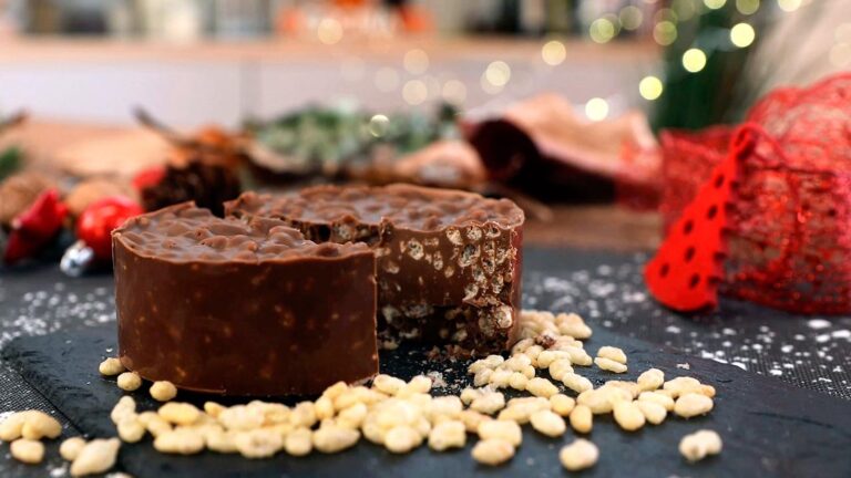 Prepara un delicioso turrón de chocolate y arroz inflado en casa