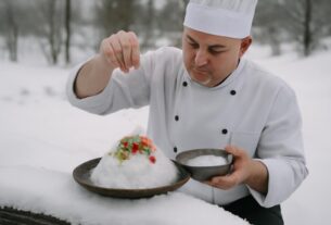 Chef José Andrés sorprende con su tarta de nieve en medio de una nevada histórica